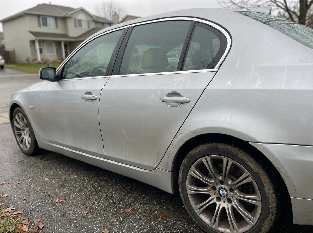 Before detailing — dirty vehicle